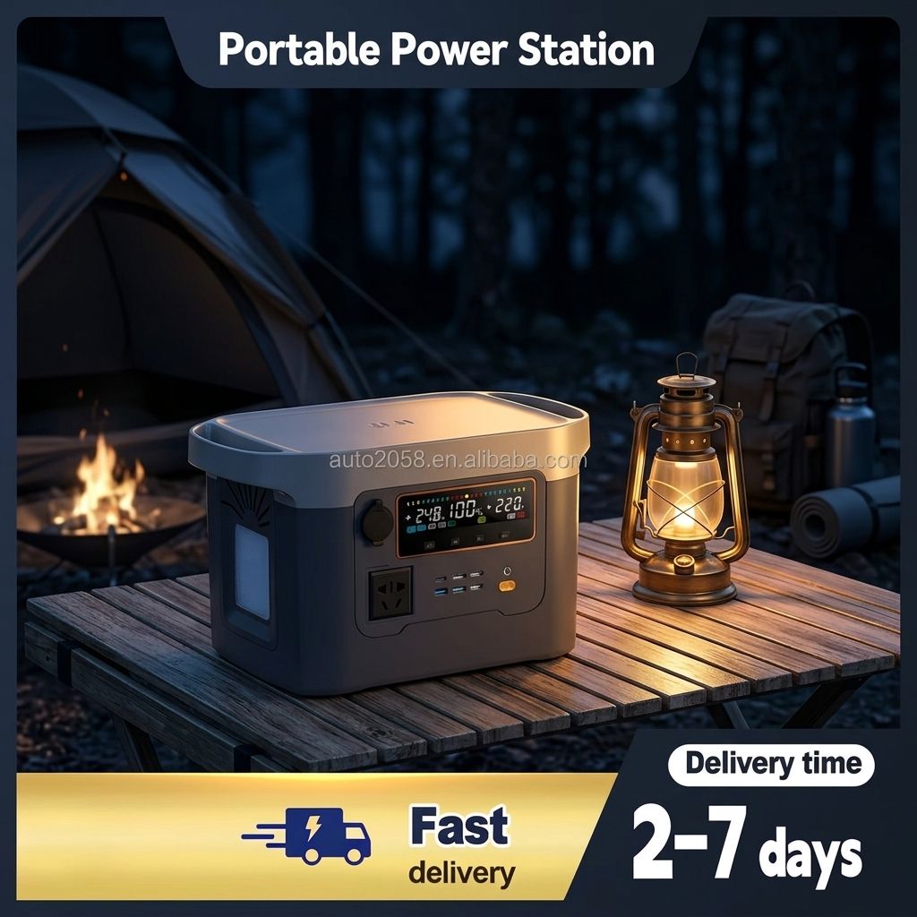Outdoor Lighting Battery Powered - محطة طاقة محمولة بقوة 600 واط