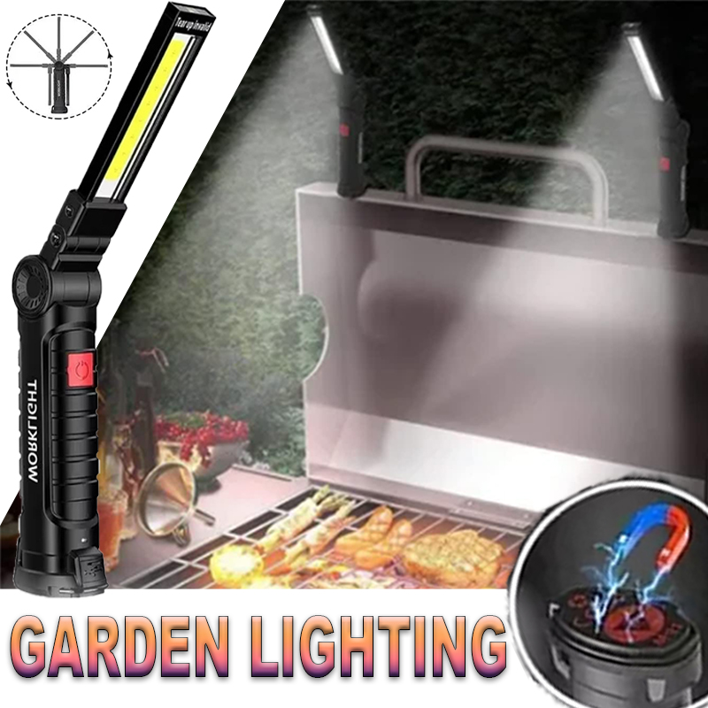 Outdoor Lighting Electric - مصباح يدوي LED محمول مع خطاف
