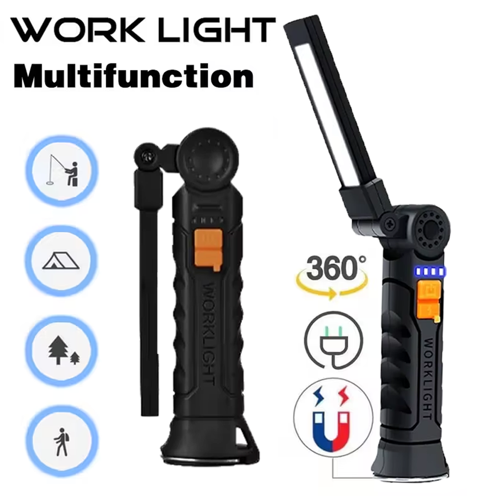 Outdoor Lighting Electric - مصباح يدوي COB LED محمول USB