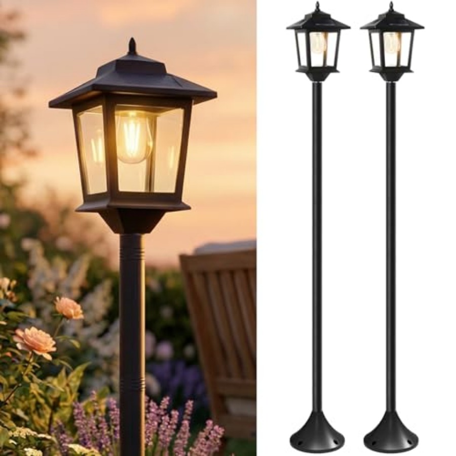 Outdoor Lighting Lamps - أضواء شمسية خارجية للأعمدة، مجموعة من
