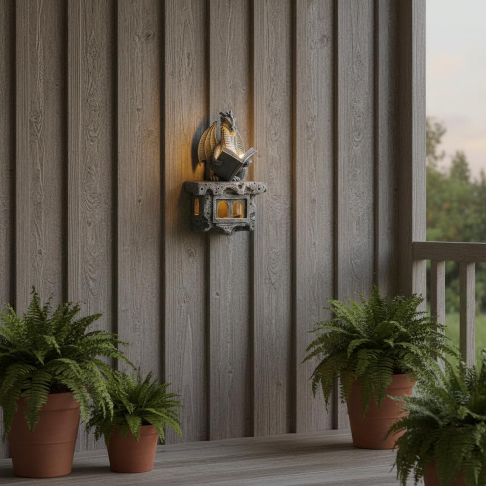 Outdoor Lighting Ip65 - إضاءة جدارية شمسية على شكل ويفرن
