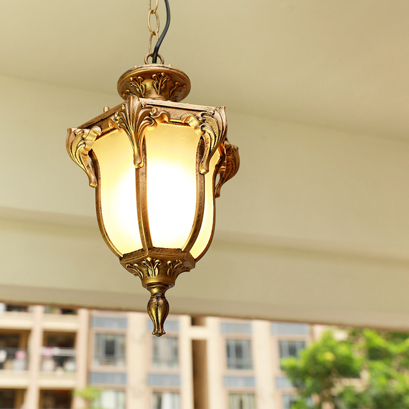 Outdoor Lighting Bronze - الأوروبي في الهواء الطلق الشرفة قلادة