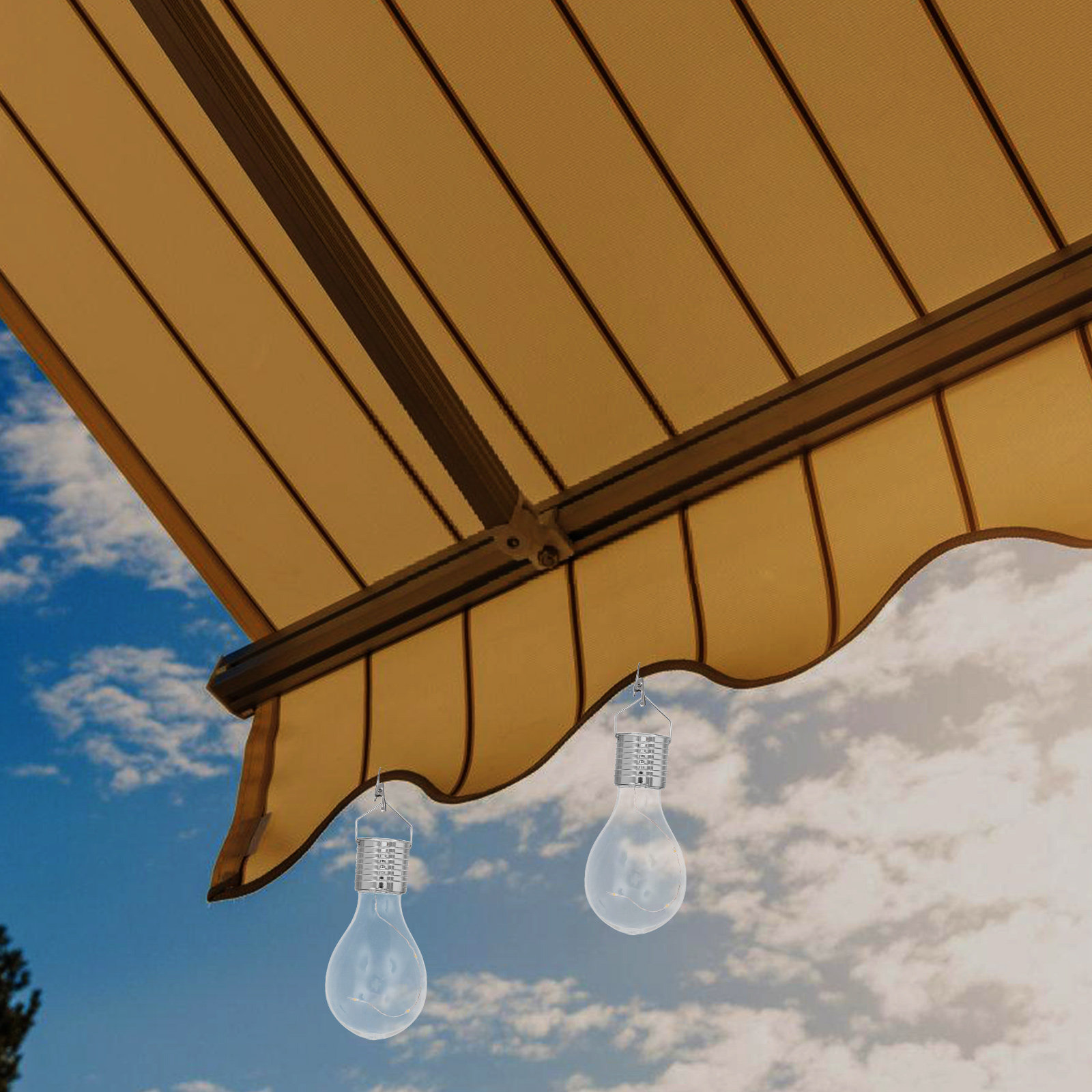 Umbrella Led Clip - 4 قطع من أضواء الشمسي المعلقة