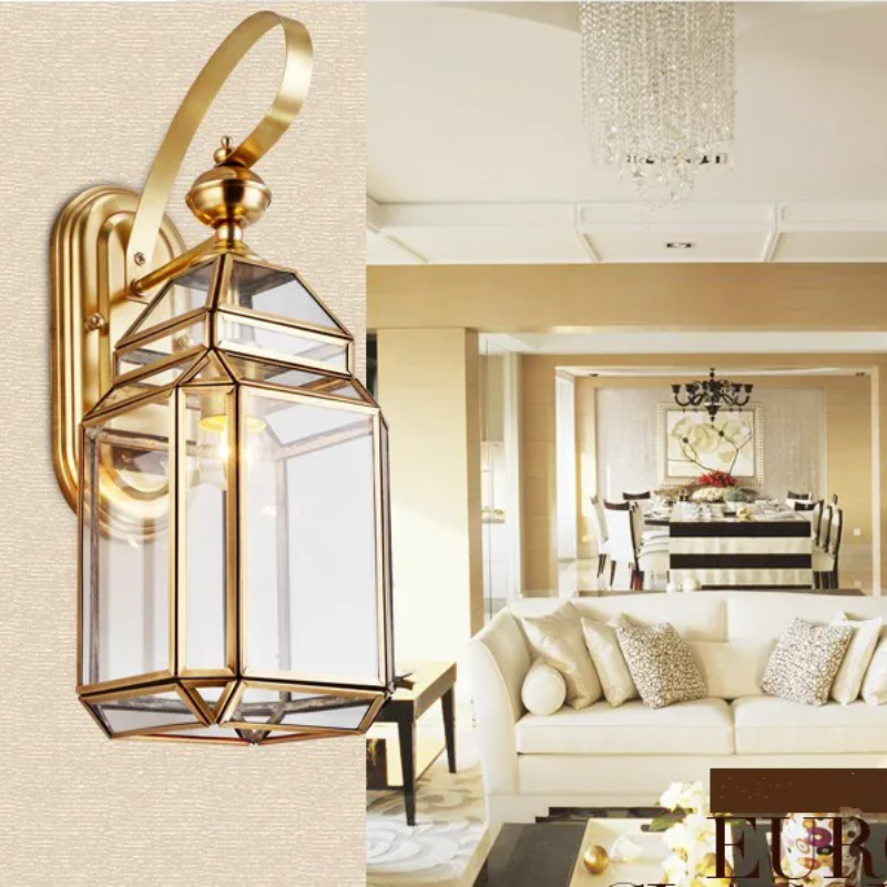 Outdoor Lighting Bronze - الحديثة البرونزية الجدار مصباح D17cm في