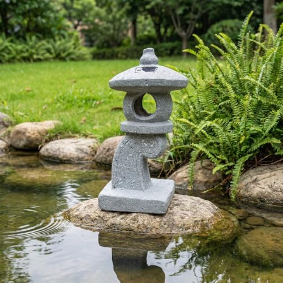تمثال حديقة آسيوي شمسي الطاقة  - مراجعة Outdoor Lighting Japan وسعره