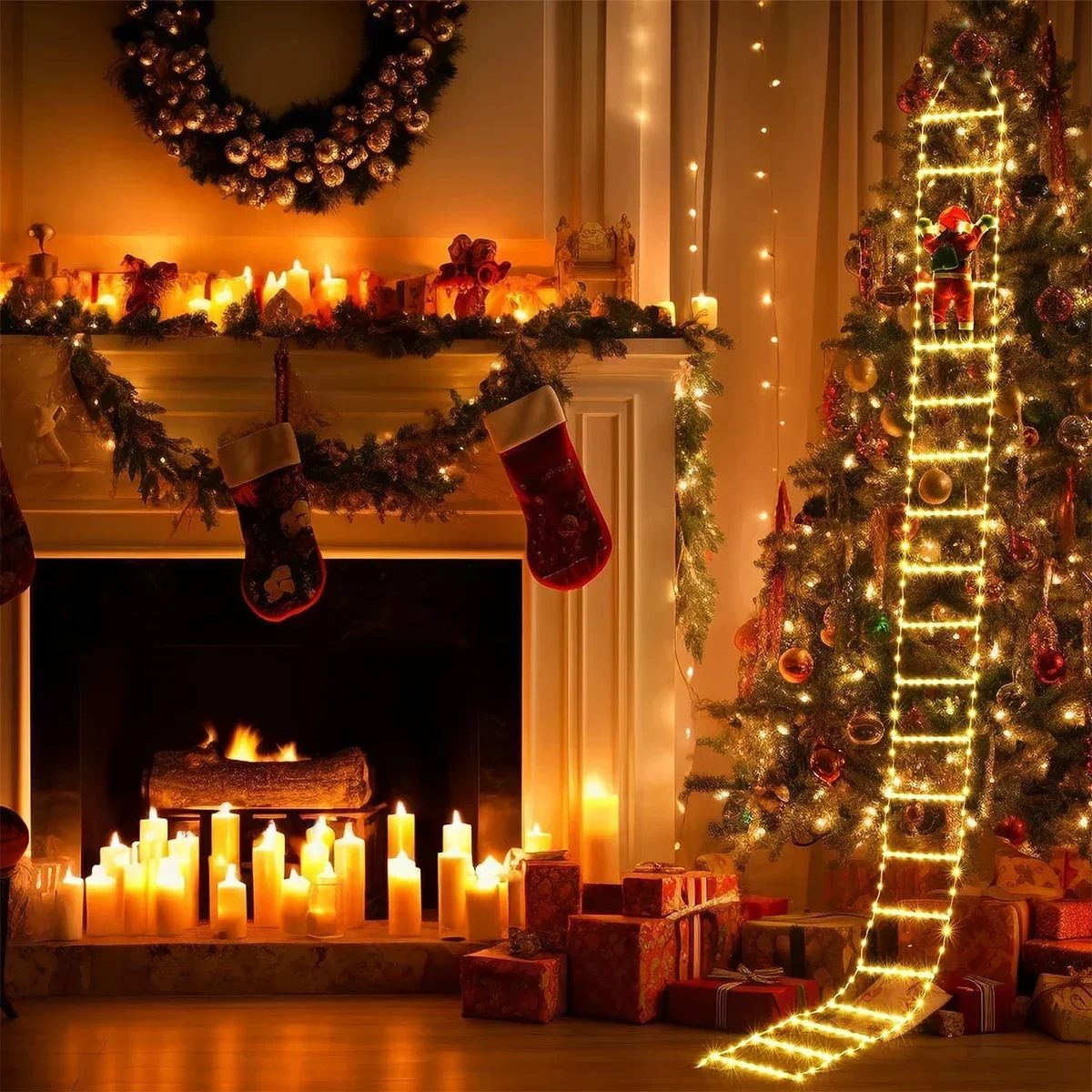 مصباح سلم LED لديكور عيد الميل - مراجعة Outdoor Lighting Strip وسعره