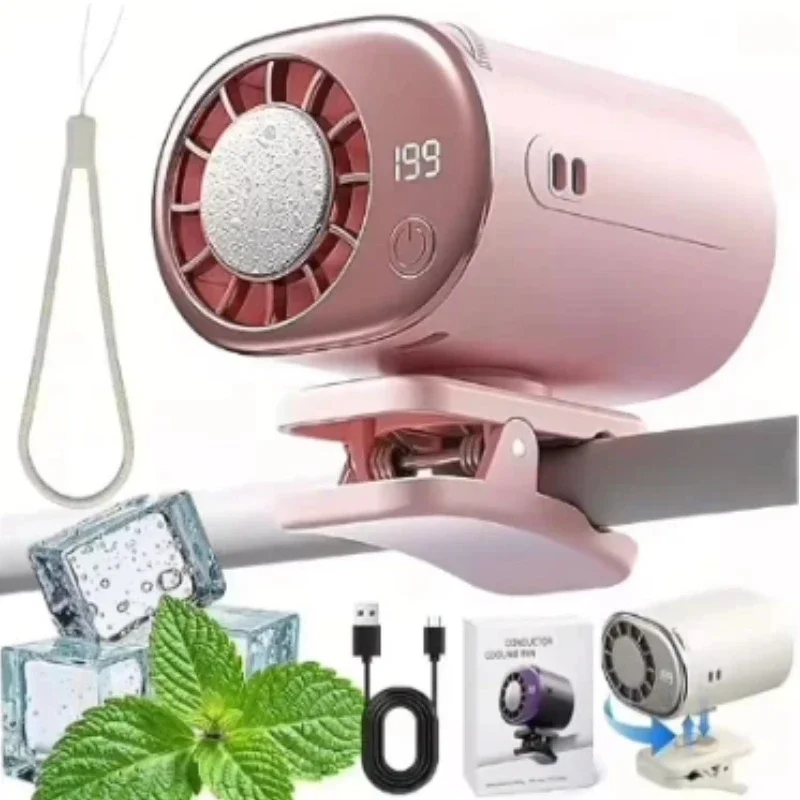 مروحة معلقة على الرقبة مع شاشة - مراجعة Umbrella Led Clip وسعره