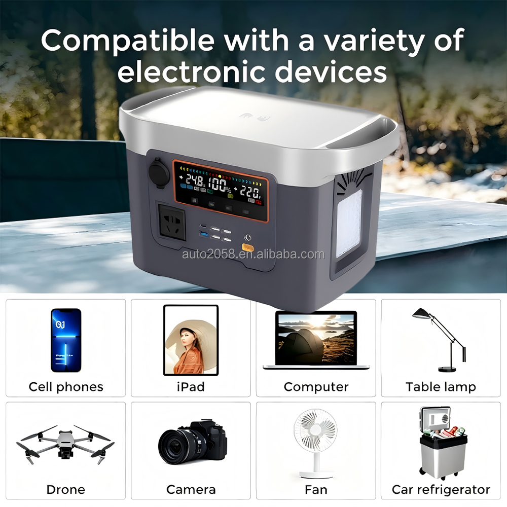 محطة طاقة محمولة بقوة 600 واط  - مراجعة Outdoor Lighting Battery Powered وسعره