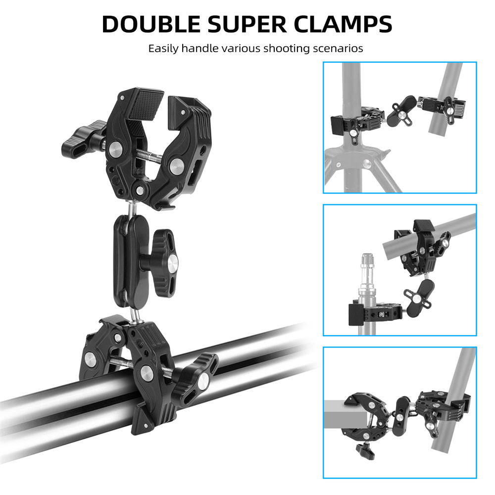 مشبك معدني مزدوج فائق التحمل 2 - مراجعة Umbrella Led Clip وسعره