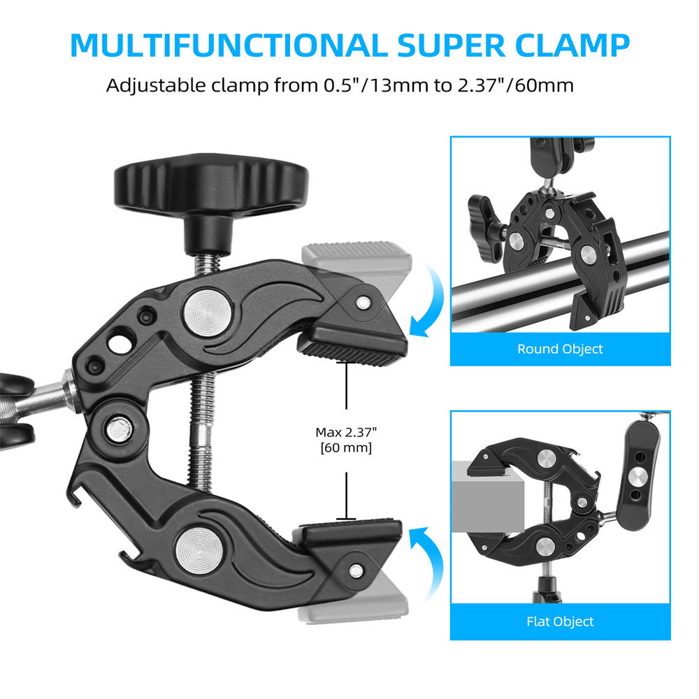 مشبك معدني مزدوج فائق التحمل 2 - مراجعة Umbrella Led Clip وسعره