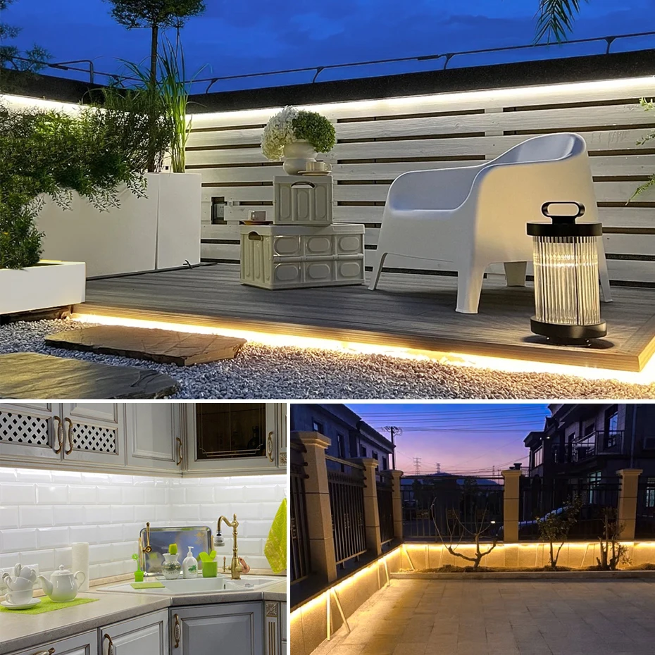 220 فولت 110 فولت هلام السيليك - مراجعة Outdoor Lighting Strip وسعره