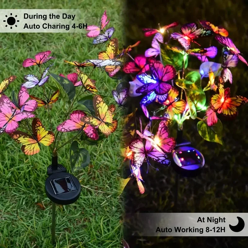 أضواء حديقة الفراشة LED بالطاق - مراجعة Photocell Outdoor Lighting وسعره