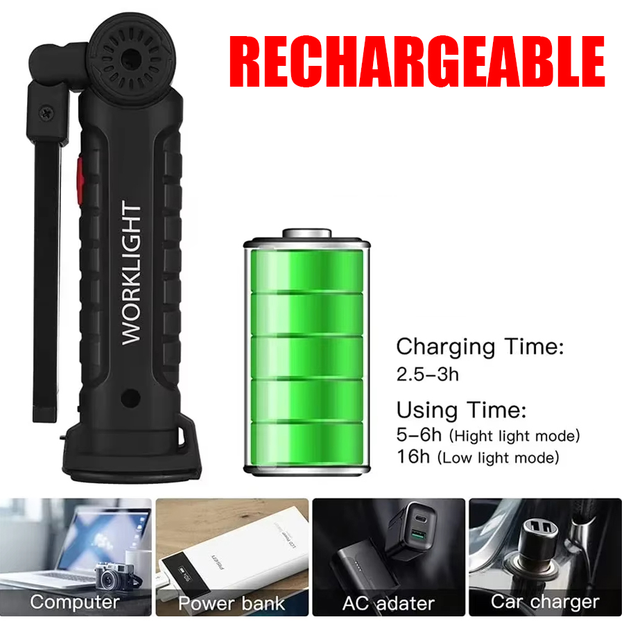 مصباح يدوي LED محمول مع خطاف م - مراجعة Outdoor Lighting Electric وسعره