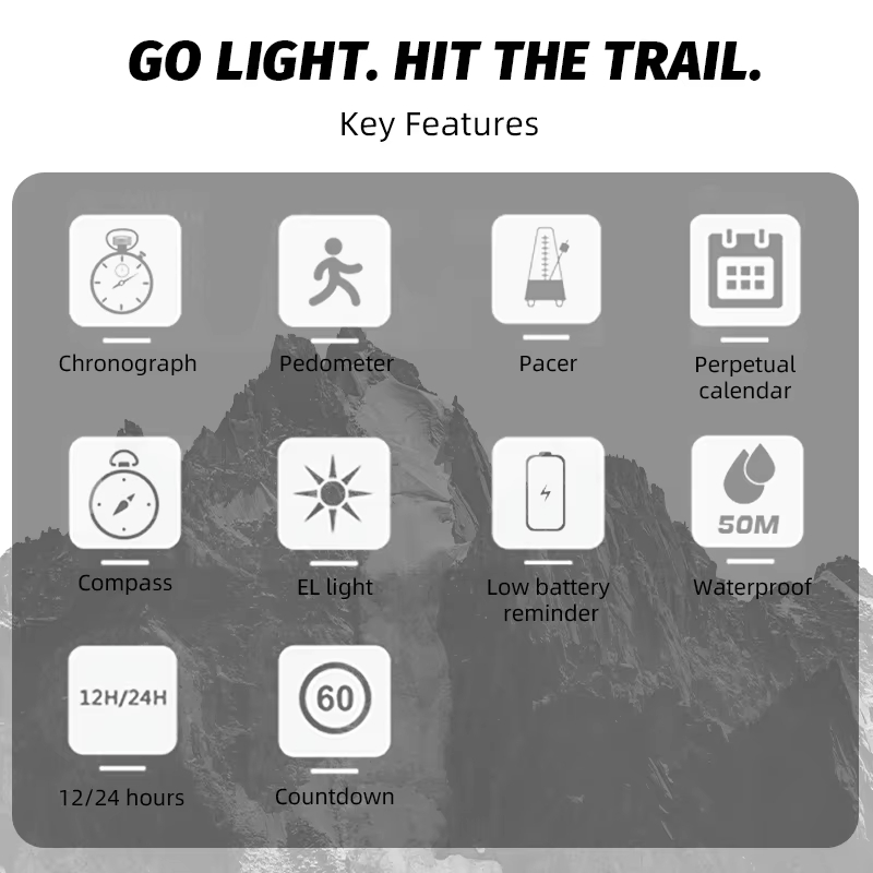 ساعة رقمية للرجال NORTH EDGE L - مراجعة Outdoor Lighting For Steps وسعره