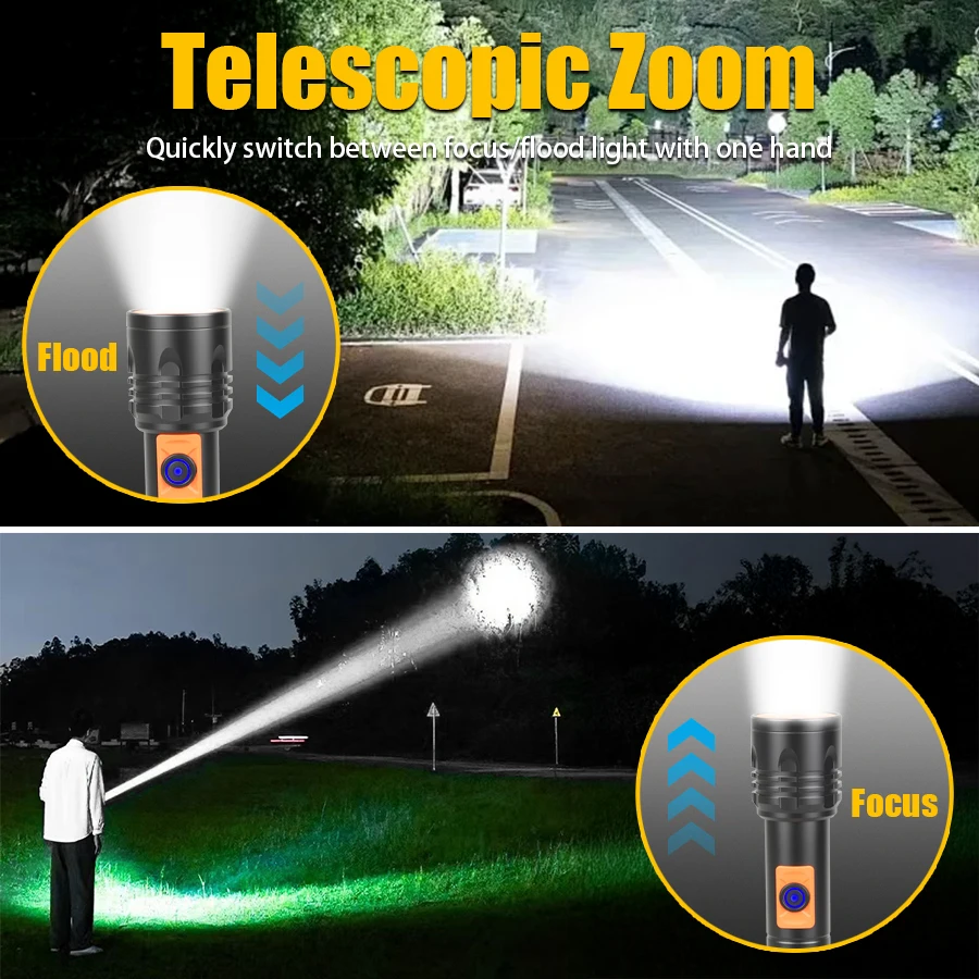 مصباح يدوي LED عالي الطاقة USB - مراجعة Outdoor Lighting Lowes وسعره