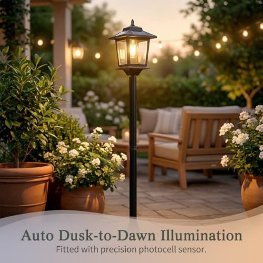 أضواء شمسية خارجية للأعمدة، مج - مراجعة Outdoor Lighting Lamps وسعره