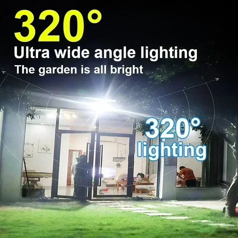 12000LM مصباح الجدار الشمسي ال - مراجعة Outdoor Lighting Ip65 وسعره