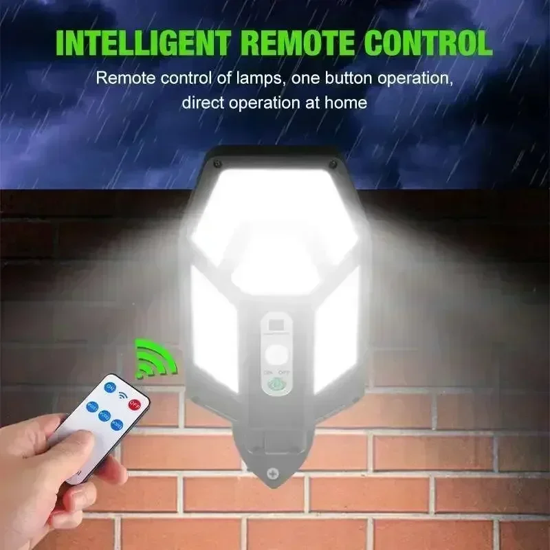 12000LM مصباح الجدار الشمسي ال - مراجعة Outdoor Lighting Ip65 وسعره