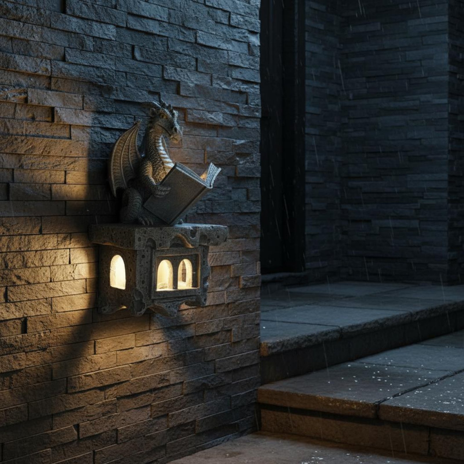 إضاءة جدارية شمسية على شكل ويف - مراجعة Outdoor Lighting Ip65 وسعره