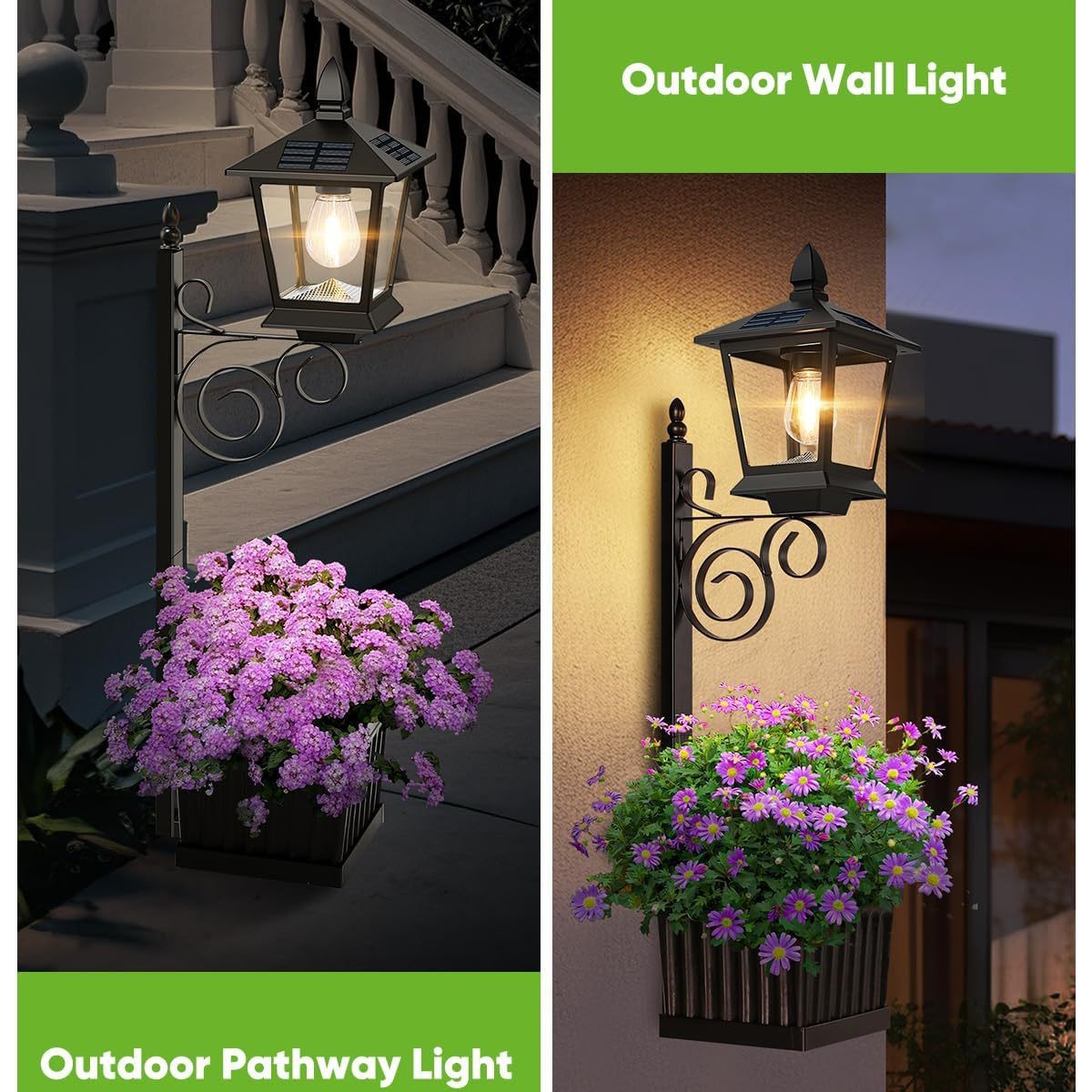 مصباح شمسي 2 في 1 مقاوم للماء  - مراجعة Outdoor Lighting Lamps وسعره