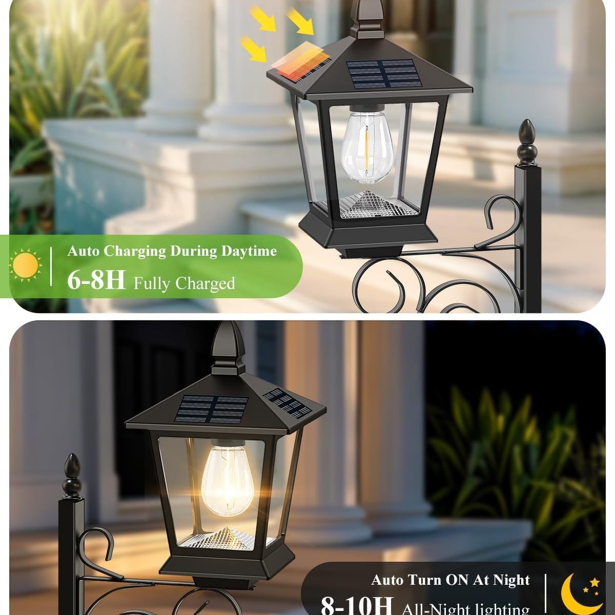 مصباح شمسي 2 في 1 مقاوم للماء  - مراجعة Outdoor Lighting Lamps وسعره