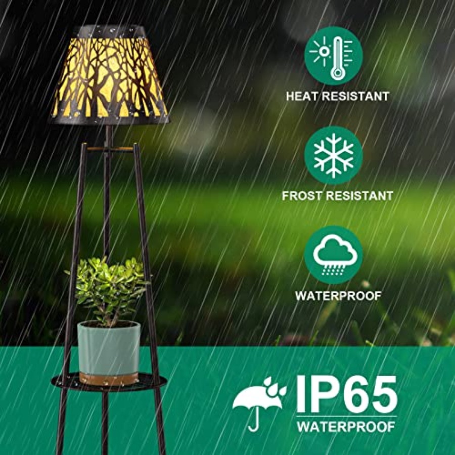 مصباح أرضي شمسي خارجي مع حامل  - مراجعة Outdoor Lighting Lamps وسعره