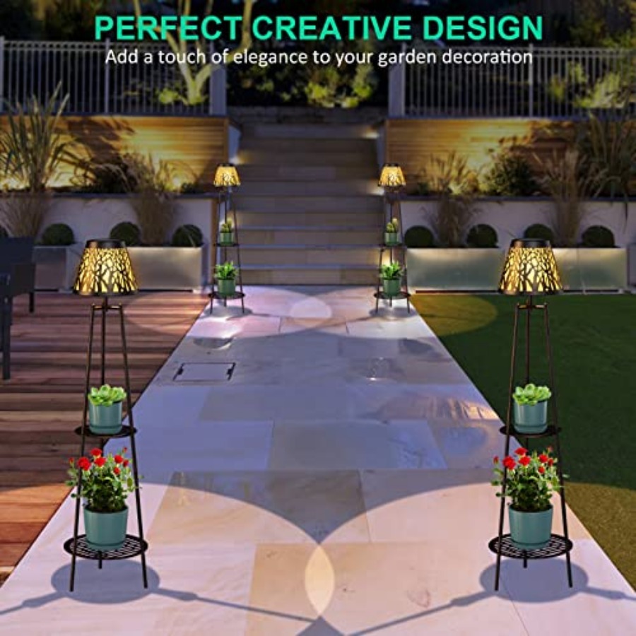 مصباح أرضي شمسي خارجي مع حامل  - مراجعة Outdoor Lighting Lamps وسعره