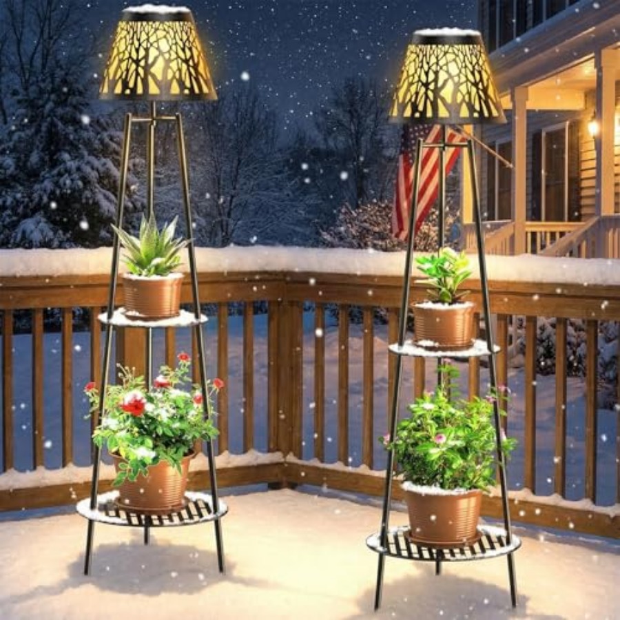 مصباح أرضي شمسي خارجي مع حامل  - مراجعة Outdoor Lighting Lamps وسعره