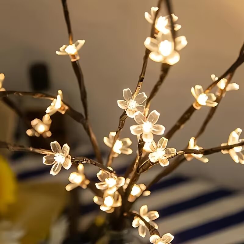 1/2 قطعة إضاءة على شكل فروع شج - مراجعة Outdoor Lighting Lamps وسعره