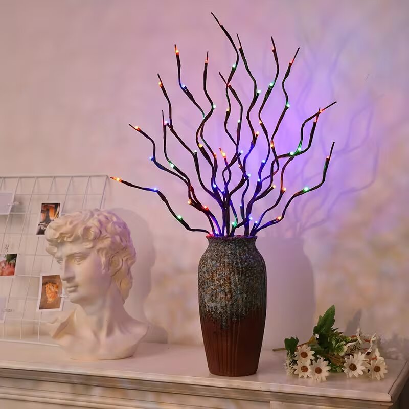 1/2 قطعة إضاءة على شكل فروع شج - مراجعة Outdoor Lighting Lamps وسعره