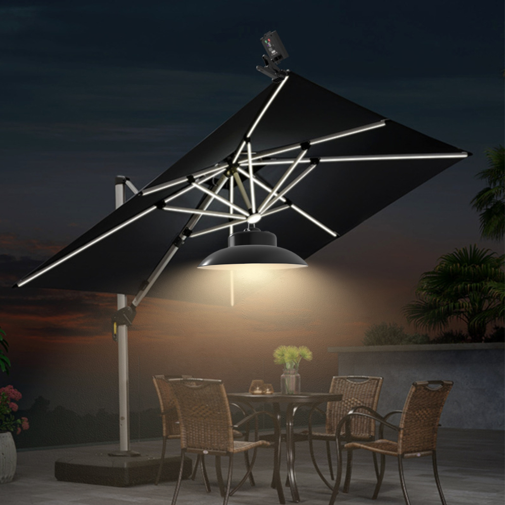 مصباح مظلة يعمل بالطاقة الشمسي - مراجعة Umbrella Led Clip وسعره