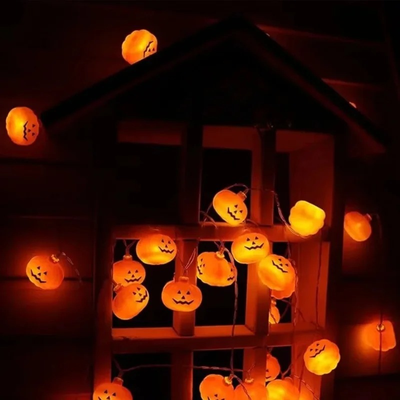 أضواء زينة على شكل قرع الهالوي - مراجعة Outdoor Lighting Battery Powered وسعره