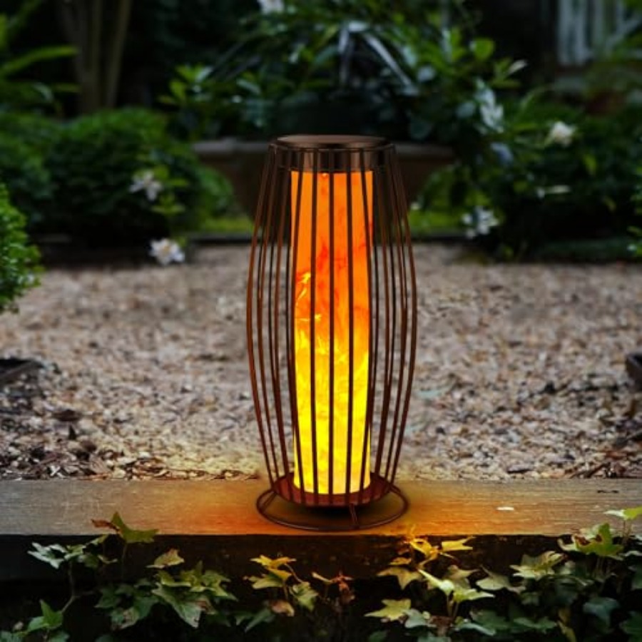 مصباح أرضي شمسي خارجي بتأثير ا - مراجعة Outdoor Lighting Lamps وسعره
