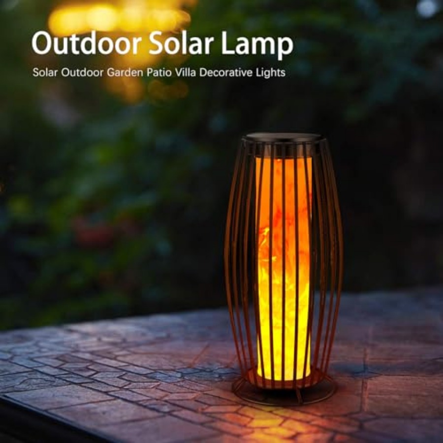مصباح أرضي شمسي خارجي بتأثير ا - مراجعة Outdoor Lighting Lamps وسعره