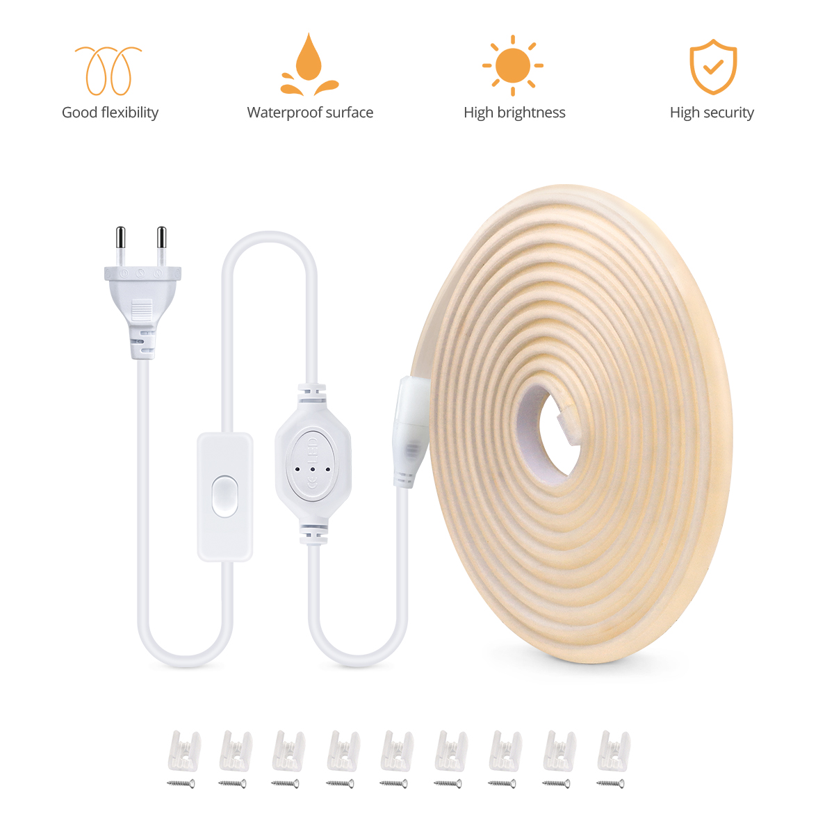 110 فولت 220 فولت COB LED قطاع - مراجعة Outdoor Lighting Strip وسعره