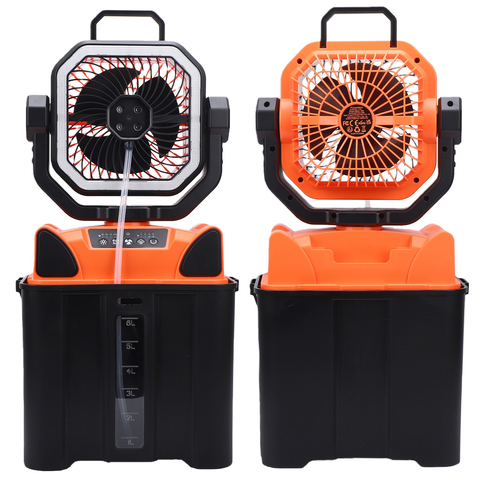 مروحة تخييم قابلة لإعادة الشحن - مراجعة Outdoor Lighting Battery Powered وسعره