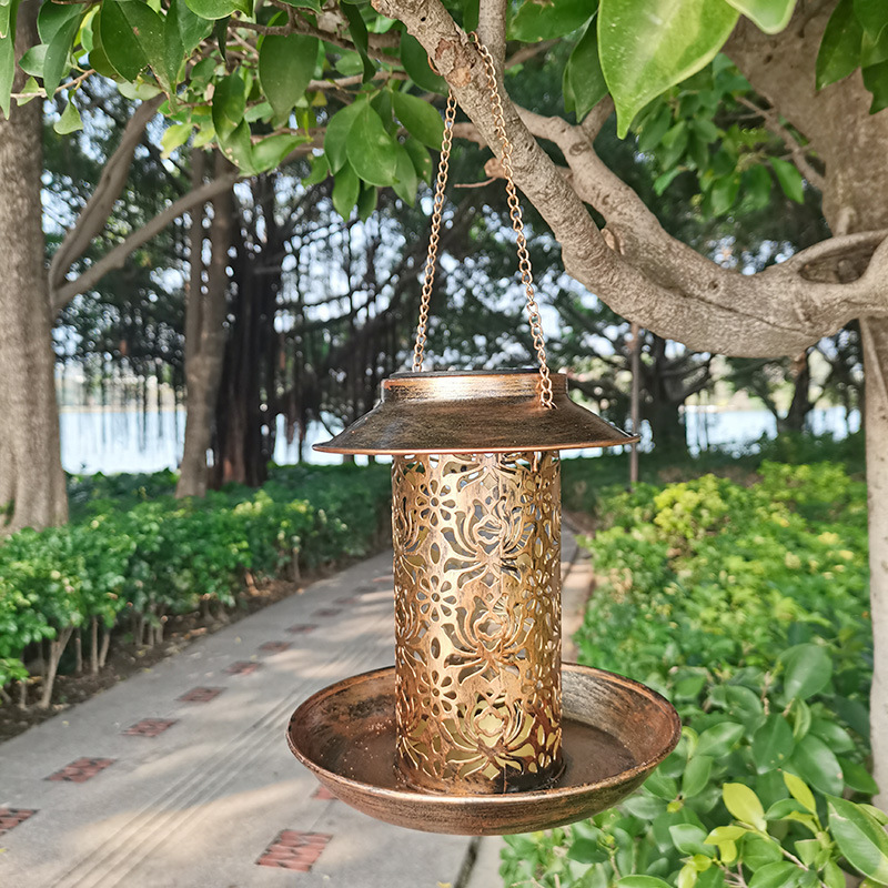 معلقة بيت الطيور المعدنية في ا - مراجعة Outdoor Lighting Backyard Ideas وسعره