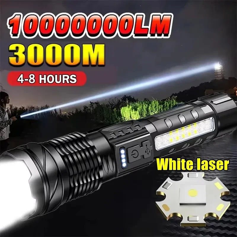 مصباح يدوي LED قوي مع شاشة عرض - مراجعة Outdoor Lighting Battery Powered وسعره