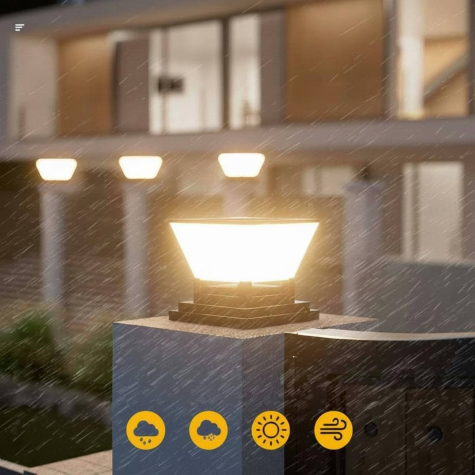 مصباح شمسي للأعمدة مقاوم للماء - مراجعة Outdoor Lighting Ip65 وسعره